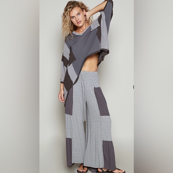 POL Set Wide Leg Pants + Long Sleeve Top BNWT - Picture 4 of 12